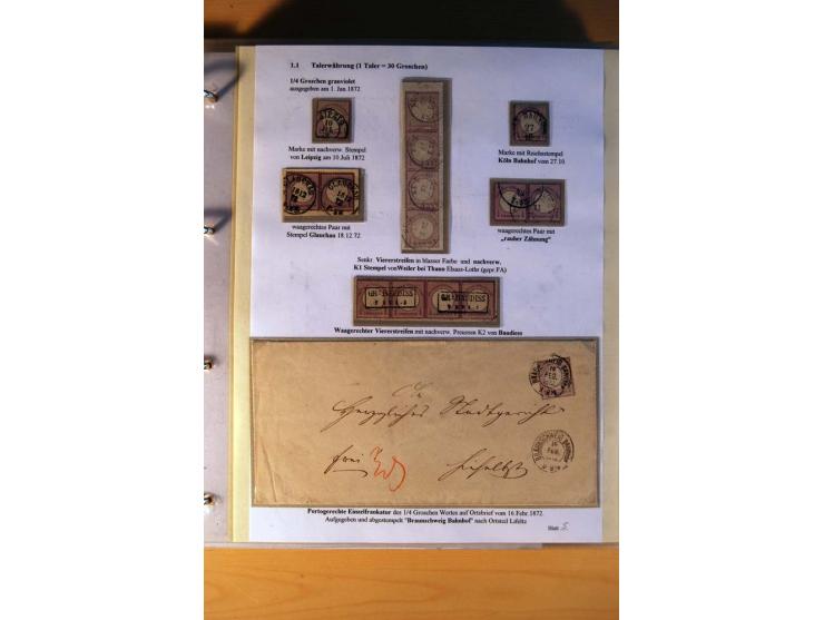 1872/75, große Brustschilde-Ausstellungs-Sammlung auf 83 Blättern, dabei viele Besonderheiten, u.a. raue Zähnung, fehlende Zä