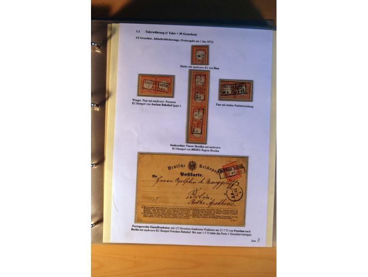 1872/75, große Brustschilde-Ausstellungs-Sammlung auf 83 Blättern, dabei viele Besonderheiten, u.a. raue Zähnung, fehlende Zä