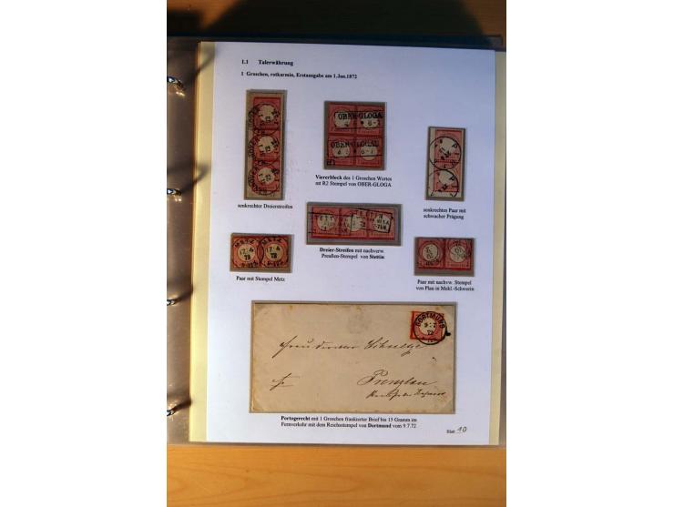 1872/75, große Brustschilde-Ausstellungs-Sammlung auf 83 Blättern, dabei viele Besonderheiten, u.a. raue Zähnung, fehlende Zä