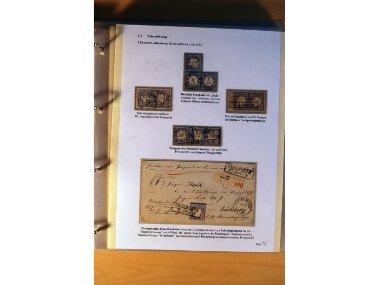 1872/75, große Brustschilde-Ausstellungs-Sammlung auf 83 Blättern, dabei viele Besonderheiten, u.a. raue Zähnung, fehlende Zä