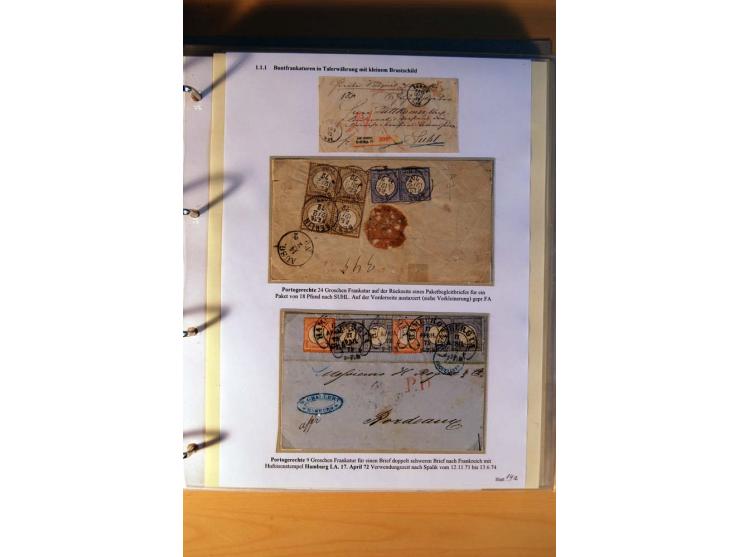 1872/75, große Brustschilde-Ausstellungs-Sammlung auf 83 Blättern, dabei viele Besonderheiten, u.a. raue Zähnung, fehlende Zä