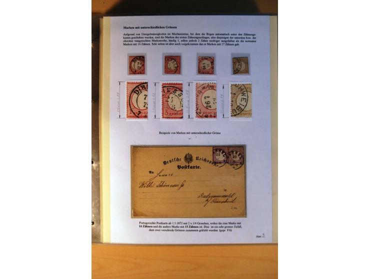 1872/75, große Brustschilde-Ausstellungs-Sammlung auf 83 Blättern, dabei viele Besonderheiten, u.a. raue Zähnung, fehlende Zä