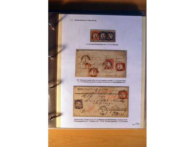 1872/75, große Brustschilde-Ausstellungs-Sammlung auf 83 Blättern, dabei viele Besonderheiten, u.a. raue Zähnung, fehlende Zä