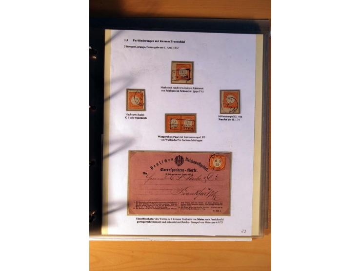 1872/75, große Brustschilde-Ausstellungs-Sammlung auf 83 Blättern, dabei viele Besonderheiten, u.a. raue Zähnung, fehlende Zä