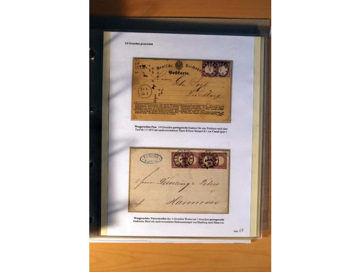 1872/75, große Brustschilde-Ausstellungs-Sammlung auf 83 Blättern, dabei viele Besonderheiten, u.a. raue Zähnung, fehlende Zä