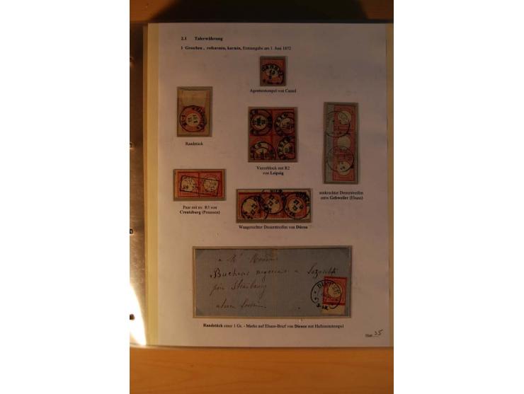 1872/75, große Brustschilde-Ausstellungs-Sammlung auf 83 Blättern, dabei viele Besonderheiten, u.a. raue Zähnung, fehlende Zä