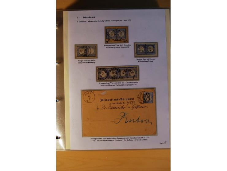1872/75, große Brustschilde-Ausstellungs-Sammlung auf 83 Blättern, dabei viele Besonderheiten, u.a. raue Zähnung, fehlende Zä