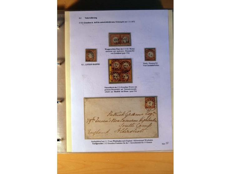 1872/75, große Brustschilde-Ausstellungs-Sammlung auf 83 Blättern, dabei viele Besonderheiten, u.a. raue Zähnung, fehlende Zä