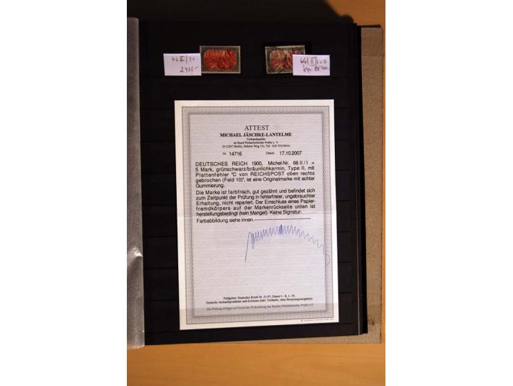 1900/16, ungebrauchte, postfrische und gestempelte, sehr spezialisierte Sammlung mit einer Vielzahl guter Werte, dabei Mi.-Nr