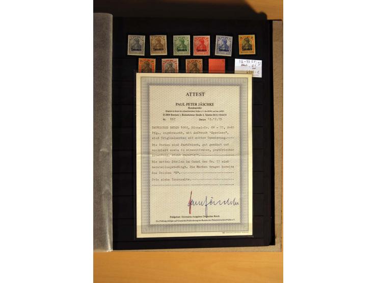 1900/16, ungebrauchte, postfrische und gestempelte, sehr spezialisierte Sammlung mit einer Vielzahl guter Werte, dabei Mi.-Nr