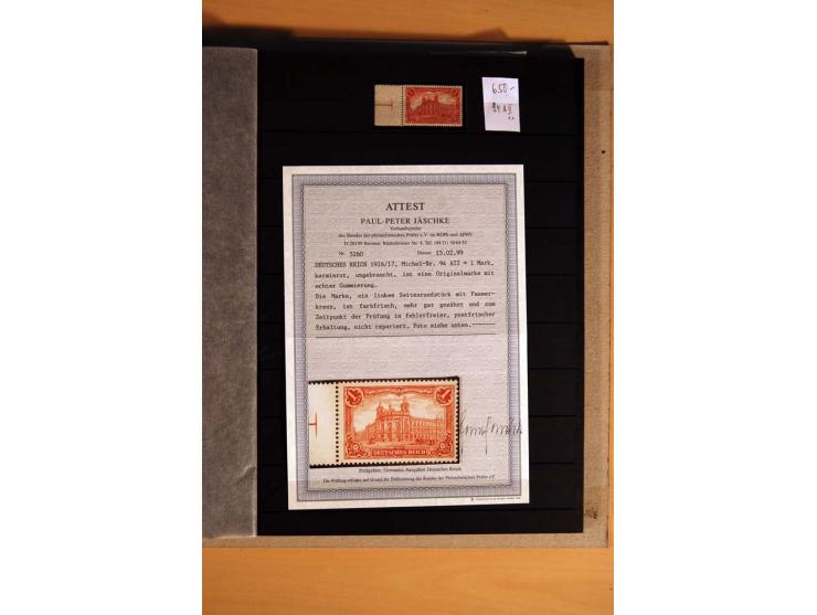 1900/16, ungebrauchte, postfrische und gestempelte, sehr spezialisierte Sammlung mit einer Vielzahl guter Werte, dabei Mi.-Nr