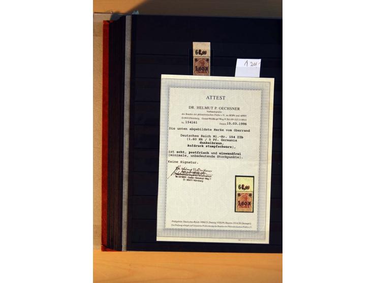 1916/23, ungebrauchte, postrische und gestempelte Sammlung, sehr spezialisiert mit einer Vielzahl an Besonderheiten wie Einhe