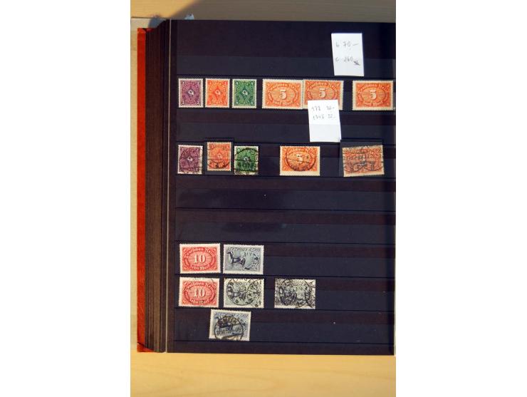 1916/23, ungebrauchte, postrische und gestempelte Sammlung, sehr spezialisiert mit einer Vielzahl an Besonderheiten wie Einhe