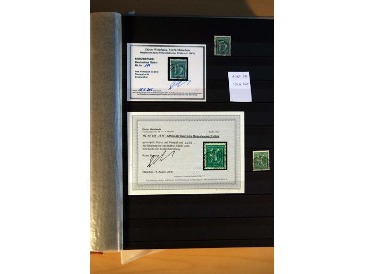 1916/23, ungebrauchte, postrische und gestempelte Sammlung, sehr spezialisiert mit einer Vielzahl an Besonderheiten wie Einhe