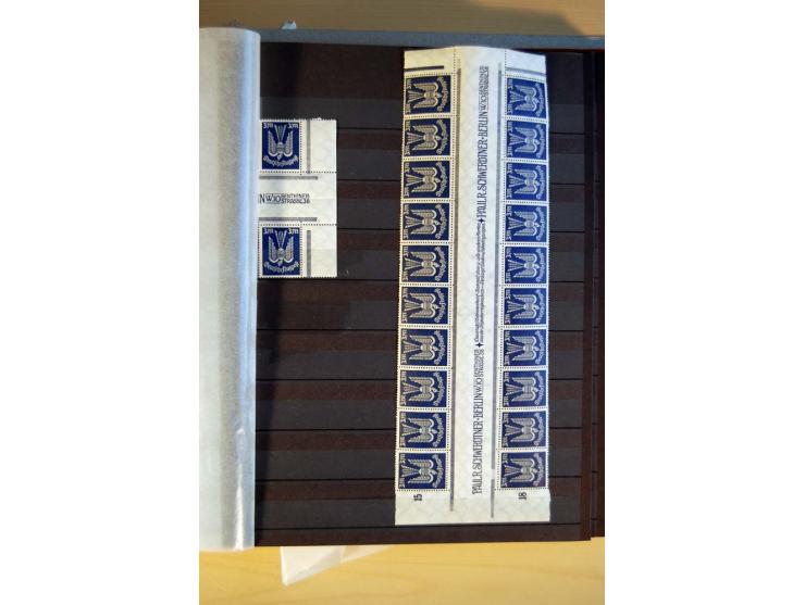1916/23, ungebrauchte, postrische und gestempelte Sammlung, sehr spezialisiert mit einer Vielzahl an Besonderheiten wie Einhe