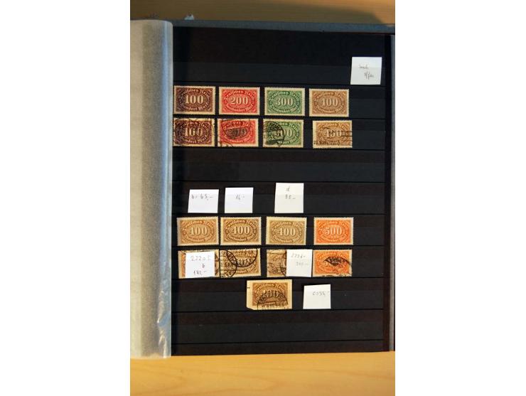 1916/23, ungebrauchte, postrische und gestempelte Sammlung, sehr spezialisiert mit einer Vielzahl an Besonderheiten wie Einhe