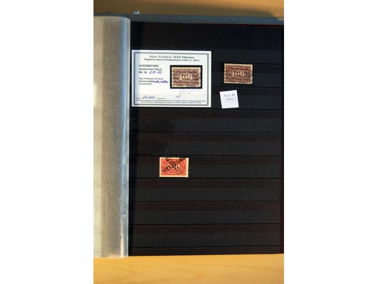1916/23, ungebrauchte, postrische und gestempelte Sammlung, sehr spezialisiert mit einer Vielzahl an Besonderheiten wie Einhe