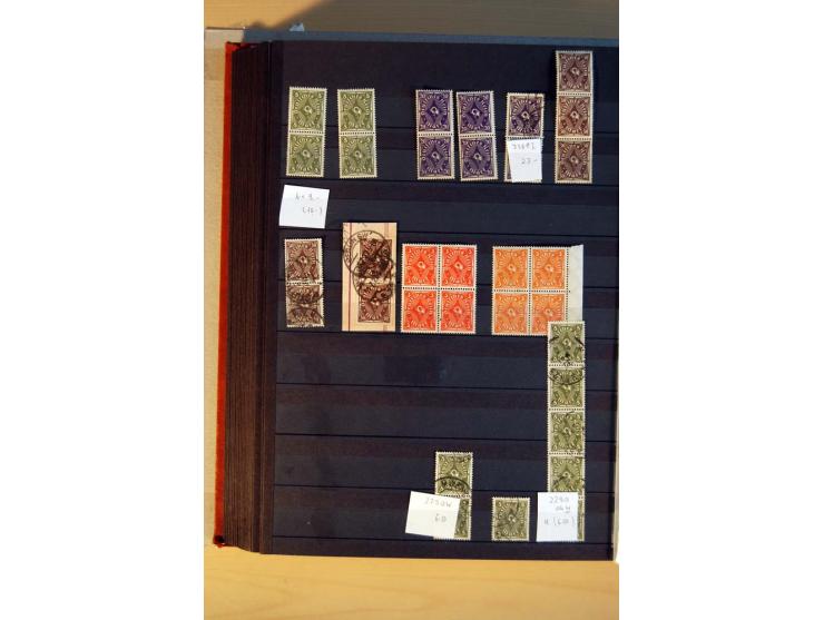 1916/23, ungebrauchte, postrische und gestempelte Sammlung, sehr spezialisiert mit einer Vielzahl an Besonderheiten wie Einhe