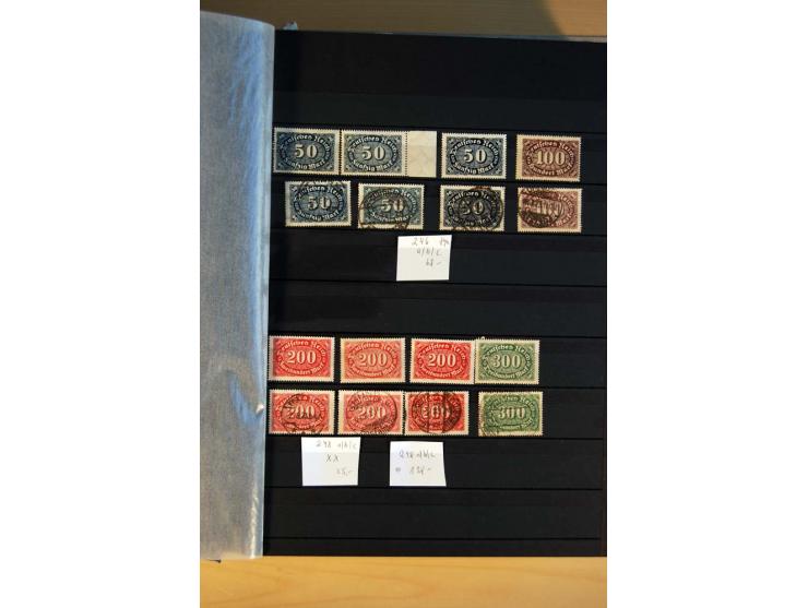 1916/23, ungebrauchte, postrische und gestempelte Sammlung, sehr spezialisiert mit einer Vielzahl an Besonderheiten wie Einhe