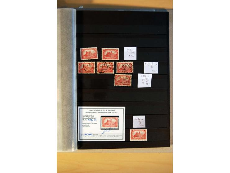 1916/23, ungebrauchte, postrische und gestempelte Sammlung, sehr spezialisiert mit einer Vielzahl an Besonderheiten wie Einhe