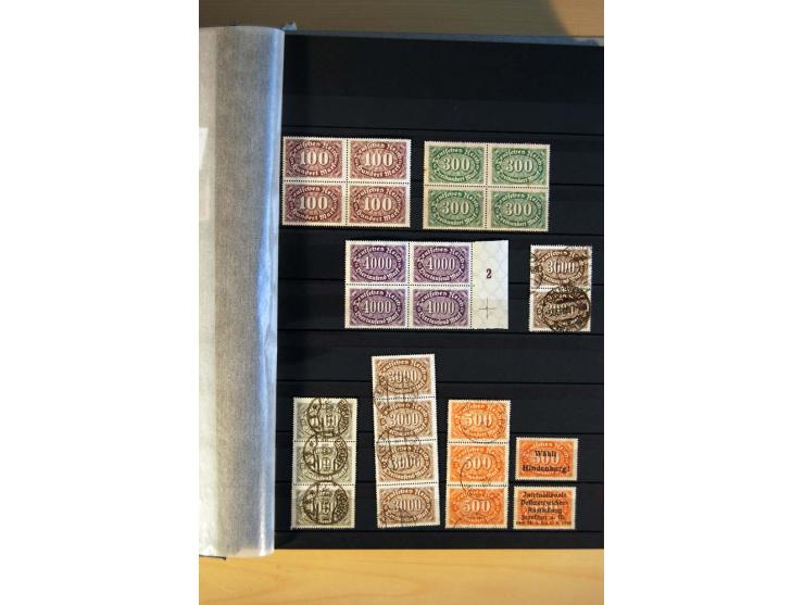 1916/23, ungebrauchte, postrische und gestempelte Sammlung, sehr spezialisiert mit einer Vielzahl an Besonderheiten wie Einhe