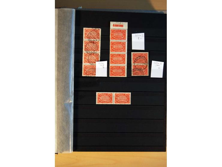 1916/23, ungebrauchte, postrische und gestempelte Sammlung, sehr spezialisiert mit einer Vielzahl an Besonderheiten wie Einhe