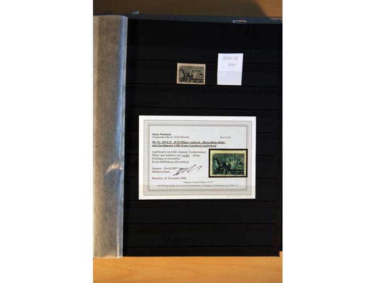 1916/23, ungebrauchte, postrische und gestempelte Sammlung, sehr spezialisiert mit einer Vielzahl an Besonderheiten wie Einhe