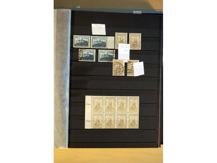 1916/23, ungebrauchte, postrische und gestempelte Sammlung, sehr spezialisiert mit einer Vielzahl an Besonderheiten wie Einhe