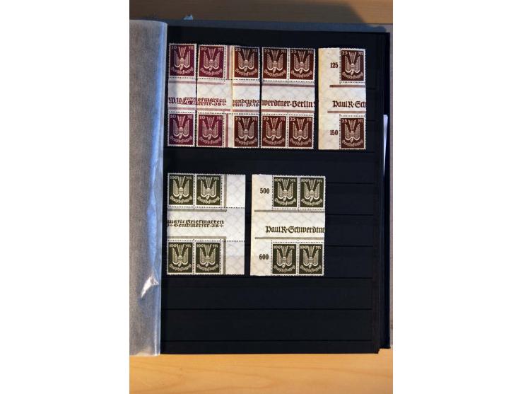 1916/23, ungebrauchte, postrische und gestempelte Sammlung, sehr spezialisiert mit einer Vielzahl an Besonderheiten wie Einhe