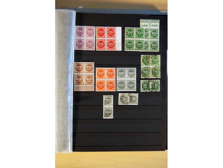 1916/23, ungebrauchte, postrische und gestempelte Sammlung, sehr spezialisiert mit einer Vielzahl an Besonderheiten wie Einhe