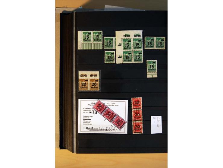 1916/23, ungebrauchte, postrische und gestempelte Sammlung, sehr spezialisiert mit einer Vielzahl an Besonderheiten wie Einhe