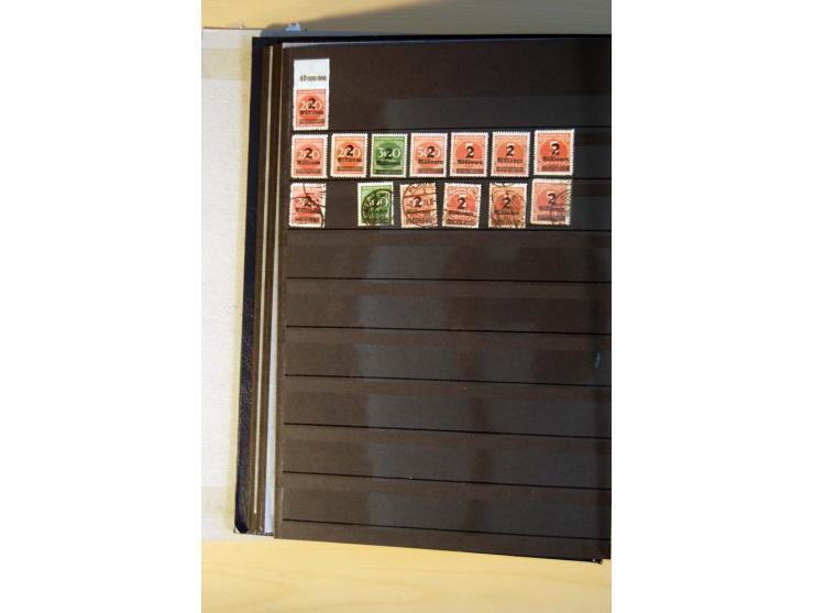 1916/23, ungebrauchte, postrische und gestempelte Sammlung, sehr spezialisiert mit einer Vielzahl an Besonderheiten wie Einhe