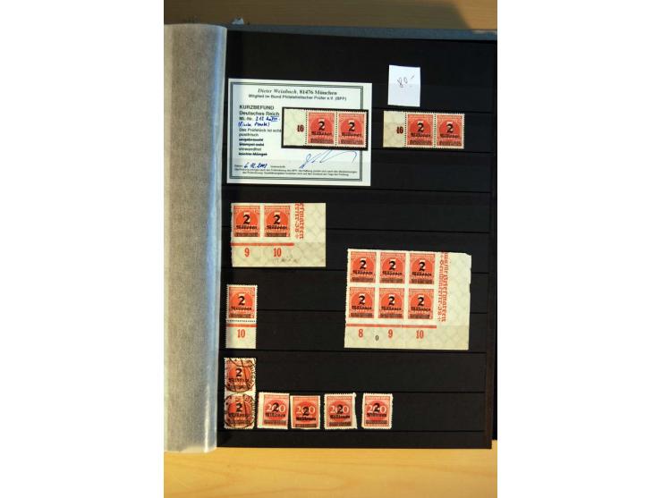 1916/23, ungebrauchte, postrische und gestempelte Sammlung, sehr spezialisiert mit einer Vielzahl an Besonderheiten wie Einhe