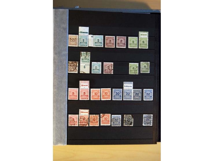 1916/23, ungebrauchte, postrische und gestempelte Sammlung, sehr spezialisiert mit einer Vielzahl an Besonderheiten wie Einhe