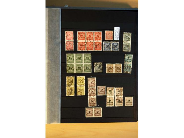 1916/23, ungebrauchte, postrische und gestempelte Sammlung, sehr spezialisiert mit einer Vielzahl an Besonderheiten wie Einhe