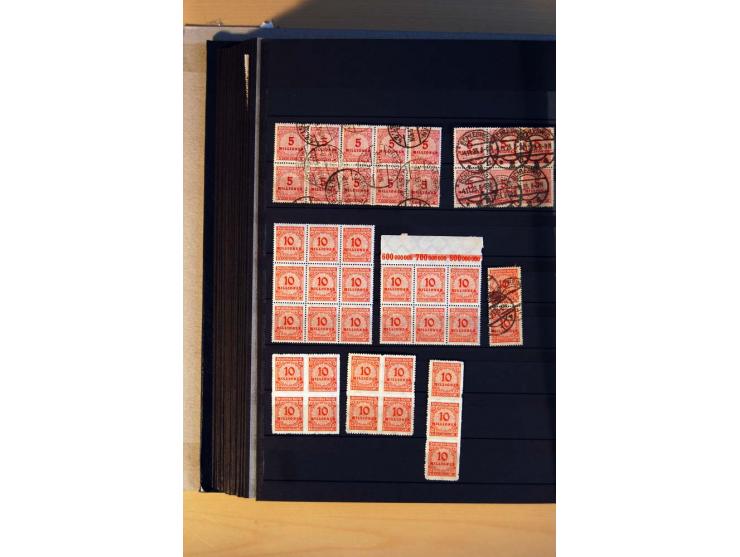 1916/23, ungebrauchte, postrische und gestempelte Sammlung, sehr spezialisiert mit einer Vielzahl an Besonderheiten wie Einhe