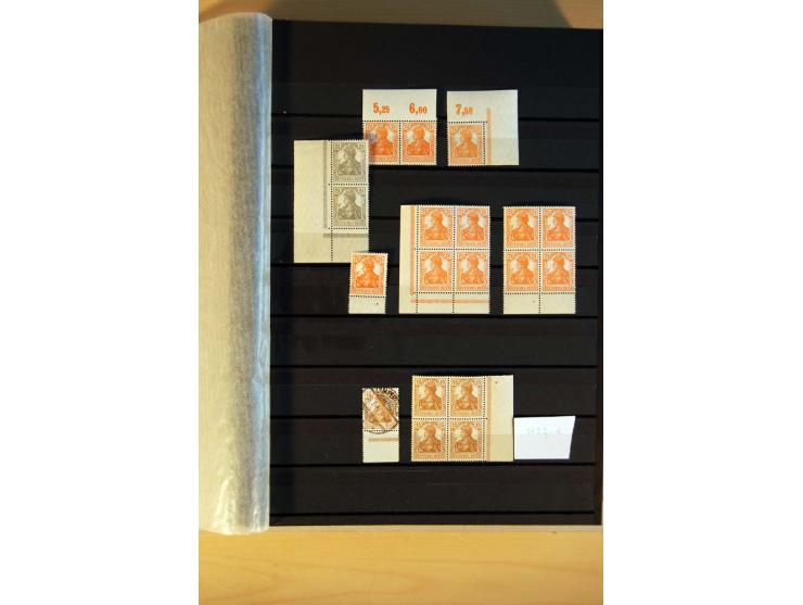 1916/23, ungebrauchte, postrische und gestempelte Sammlung, sehr spezialisiert mit einer Vielzahl an Besonderheiten wie Einhe