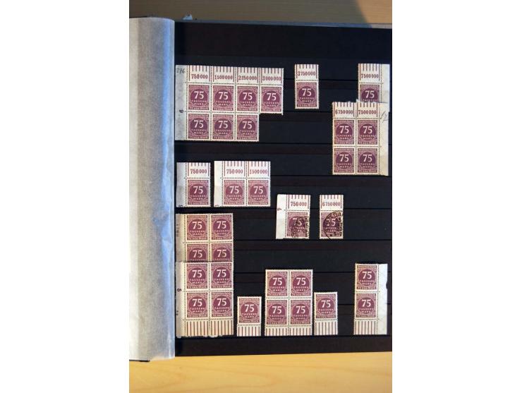 1916/23, ungebrauchte, postrische und gestempelte Sammlung, sehr spezialisiert mit einer Vielzahl an Besonderheiten wie Einhe