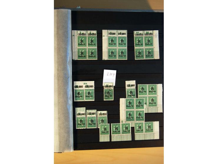 1916/23, ungebrauchte, postrische und gestempelte Sammlung, sehr spezialisiert mit einer Vielzahl an Besonderheiten wie Einhe