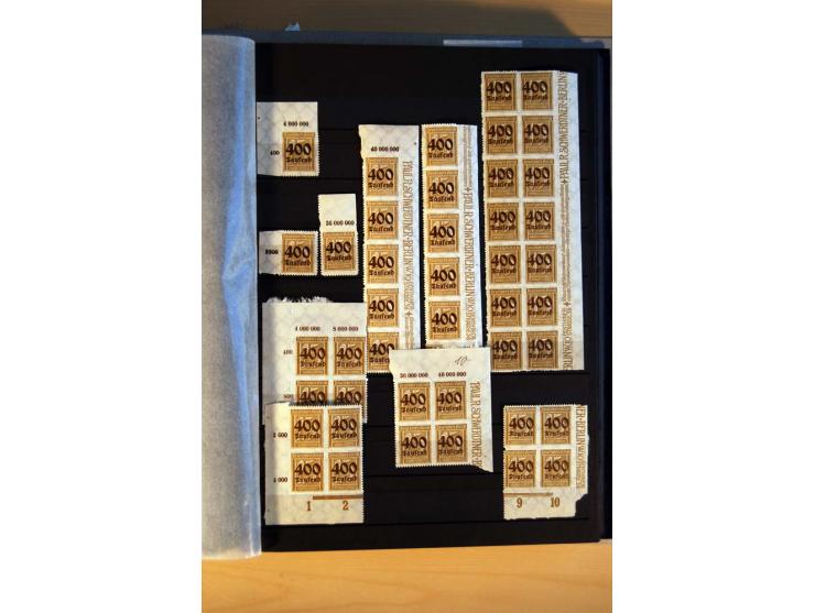 1916/23, ungebrauchte, postrische und gestempelte Sammlung, sehr spezialisiert mit einer Vielzahl an Besonderheiten wie Einhe