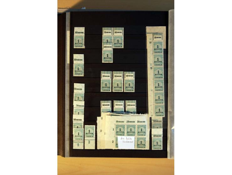 1916/23, ungebrauchte, postrische und gestempelte Sammlung, sehr spezialisiert mit einer Vielzahl an Besonderheiten wie Einhe