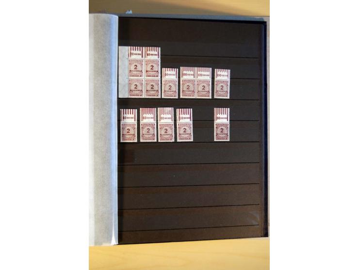 1916/23, ungebrauchte, postrische und gestempelte Sammlung, sehr spezialisiert mit einer Vielzahl an Besonderheiten wie Einhe