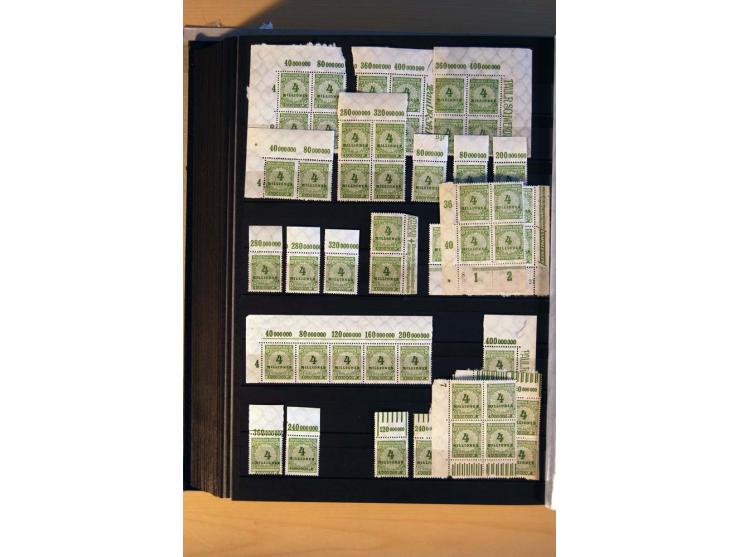 1916/23, ungebrauchte, postrische und gestempelte Sammlung, sehr spezialisiert mit einer Vielzahl an Besonderheiten wie Einhe