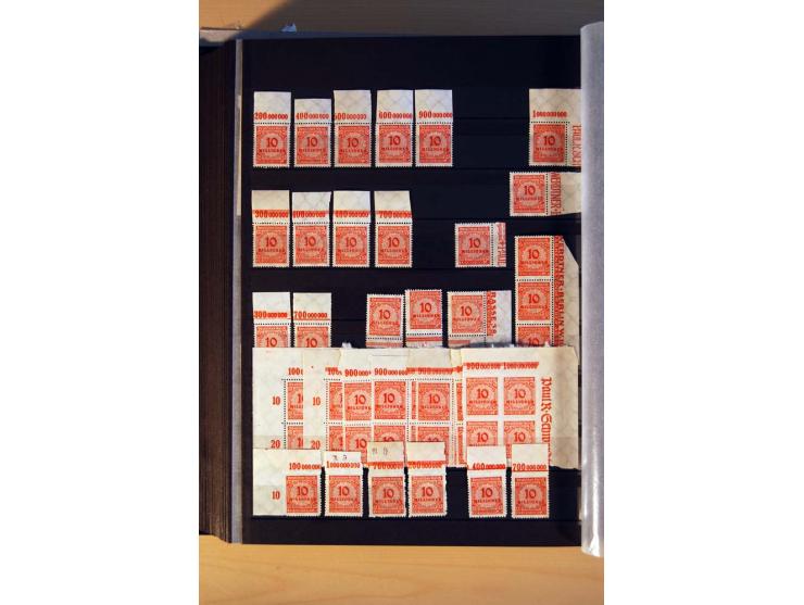 1916/23, ungebrauchte, postrische und gestempelte Sammlung, sehr spezialisiert mit einer Vielzahl an Besonderheiten wie Einhe