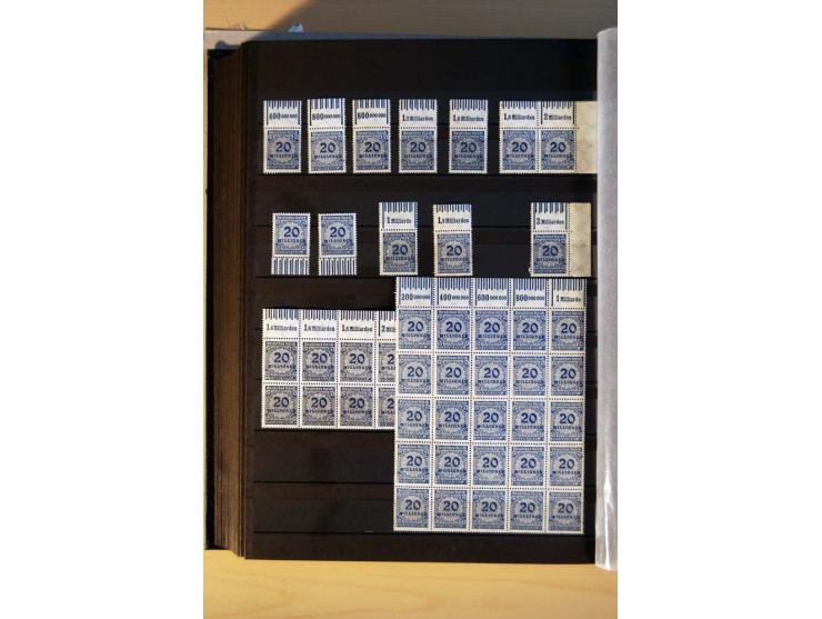 1916/23, ungebrauchte, postrische und gestempelte Sammlung, sehr spezialisiert mit einer Vielzahl an Besonderheiten wie Einhe