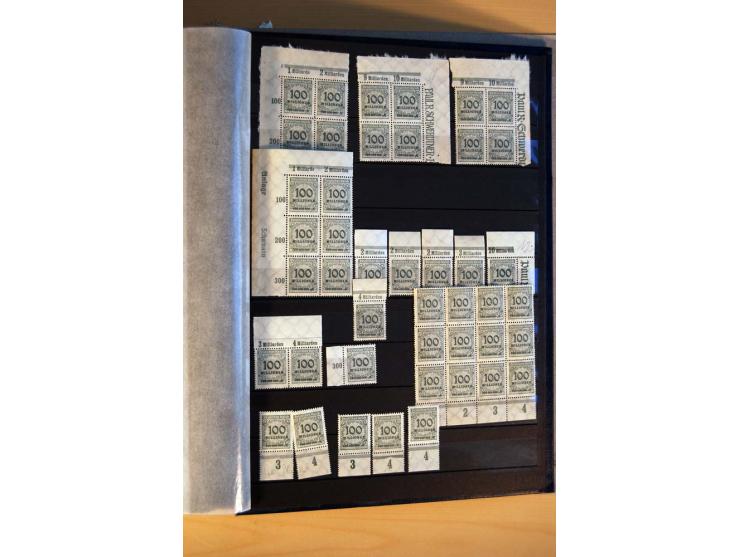 1916/23, ungebrauchte, postrische und gestempelte Sammlung, sehr spezialisiert mit einer Vielzahl an Besonderheiten wie Einhe