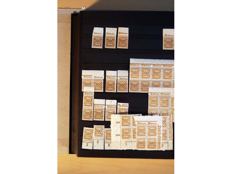 1916/23, ungebrauchte, postrische und gestempelte Sammlung, sehr spezialisiert mit einer Vielzahl an Besonderheiten wie Einhe