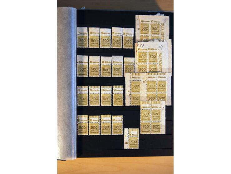 1916/23, ungebrauchte, postrische und gestempelte Sammlung, sehr spezialisiert mit einer Vielzahl an Besonderheiten wie Einhe