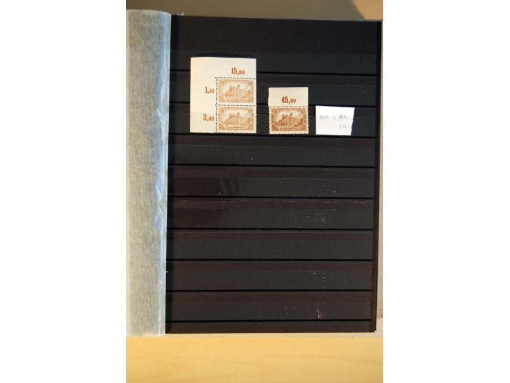 1916/23, ungebrauchte, postrische und gestempelte Sammlung, sehr spezialisiert mit einer Vielzahl an Besonderheiten wie Einhe