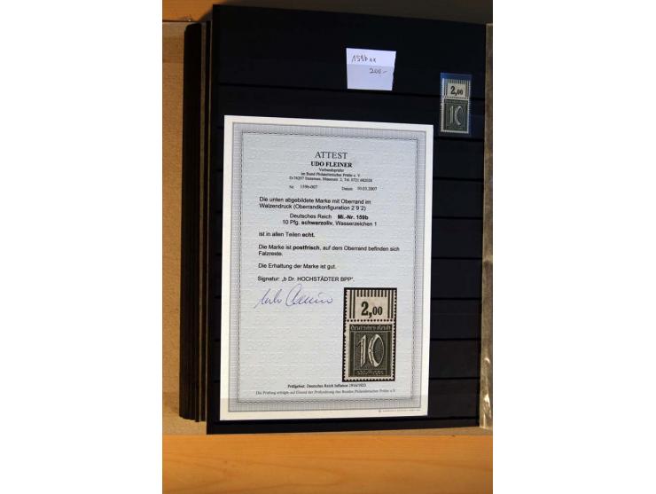 1916/23, ungebrauchte, postrische und gestempelte Sammlung, sehr spezialisiert mit einer Vielzahl an Besonderheiten wie Einhe